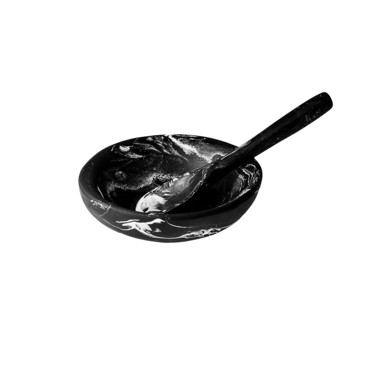 Resin Salt Bowl + Spoon Set - Image 5