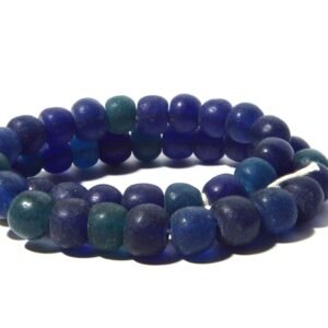 Glass antique Blue raja round