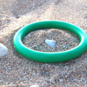 Resin bangle round 10mm mint