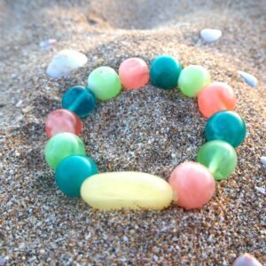 Gelang nugget resin multi warna